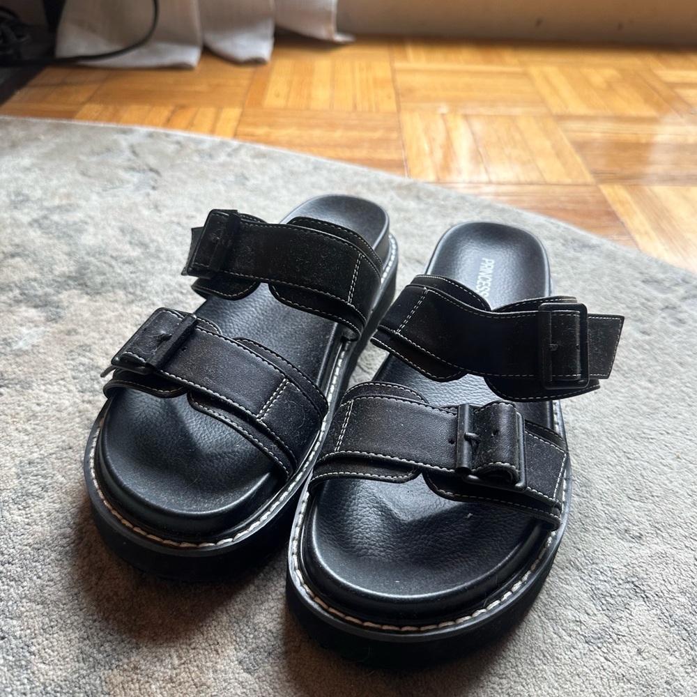 Princess Polly Black Sandals